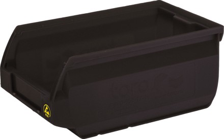 Ящик Sanremo 170х105х75 PP, черный антистатичный купить в Москве
