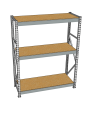 Стеллаж грузовой СГР 2000x1800x500 3 полки (ДСП) Стеллаж грузовой СГР 2000x1800x500 3 полки (ДСП)