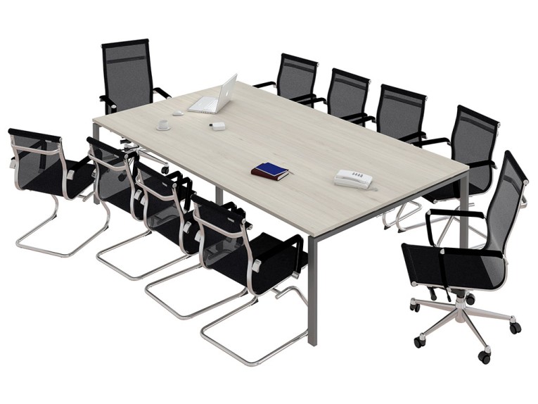 Стол для переговоров NT 320х144 вяз натуральный/антрацит купить в Москве