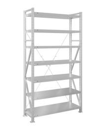 Стеллаж MS U 2000x1200x500 7 полок (350 кг, металл)