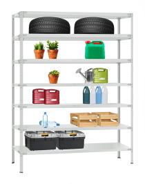 Стеллаж металлический Титан МС-900 3000x1000x300 7 полок Стеллаж металлический Титан МС-900 3000x1000x300 7 полок