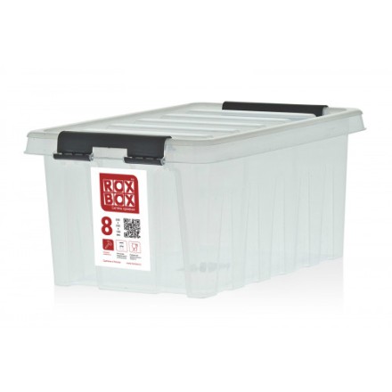 Контейнер Rox Box Original 8 (335х220х155 мм с крышкой и клипсами прозрачный) купить в Москве