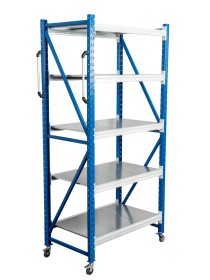 Стеллаж мобильный БиКом СТ-4 200x120x40 5 полок