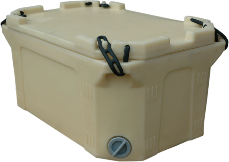 Контейнер 790х490х400 мм бежевый с крышкой купить в Москве Контейнер 790х490х400 мм бежевый с крышкой купить в Москве