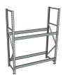 Стеллаж грузовой СГР 2000x900x800 2 полки (без настила)