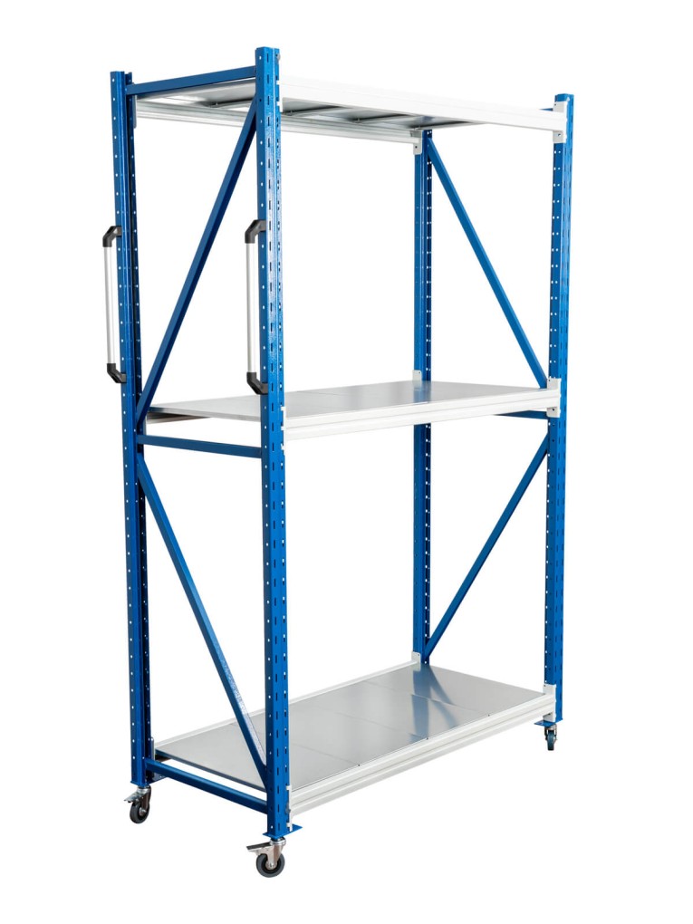 Стеллаж мобильный БиКом СТ-4 250x210x60 3 полки купить в Москве