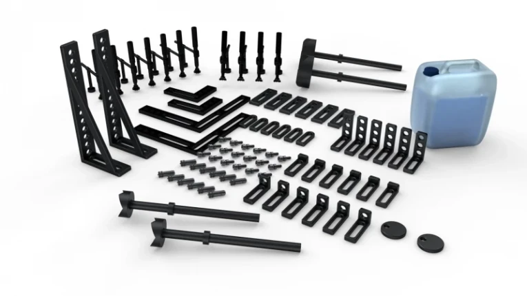 Набор оснастки для сварочного стола №3: Стандартный (84 предмета) купить в Москве