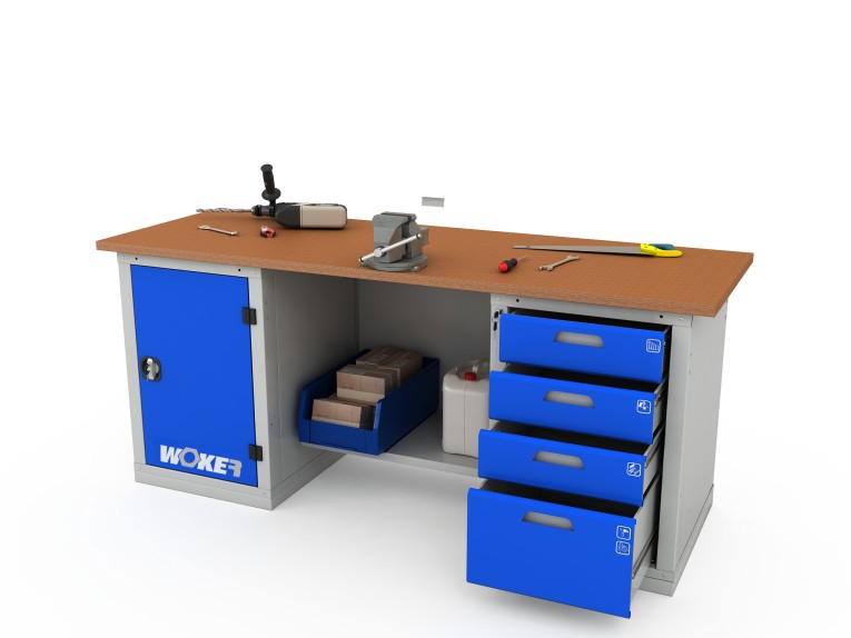 Верстак двухтумбовый WOKER PRO 2104.2000 купить в Москве