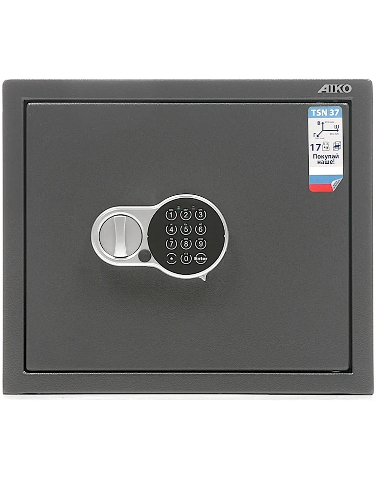 Офисный сейф Aiko TSN 37 EL, вид спереди Офисный сейф Aiko TSN 37 EL, вид спереди