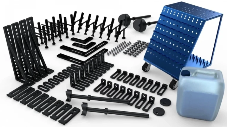 Набор оснастки для сварочного стола №4: Профессиональный (117 предметов) купить в Москве