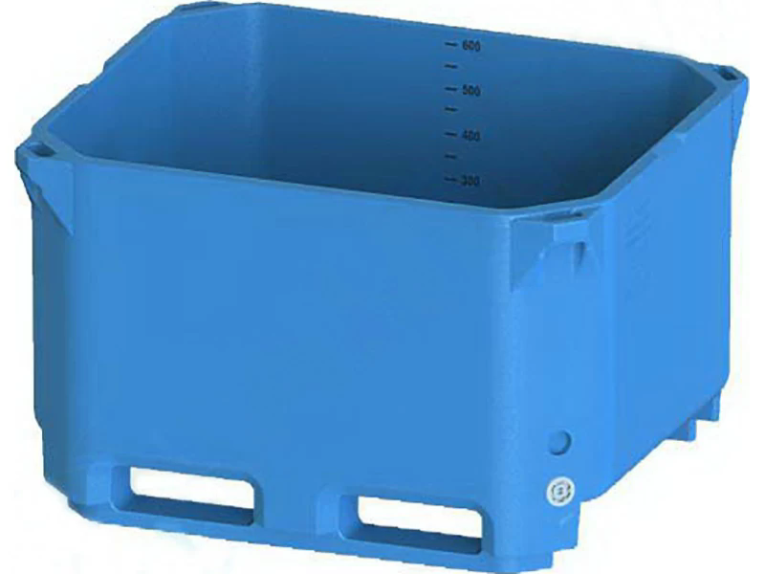 Контейнер 600л. изотермический, без крышки цв. синий купить в Москве Контейнер 600л. изотермический, без крышки цв. синий купить в Москве