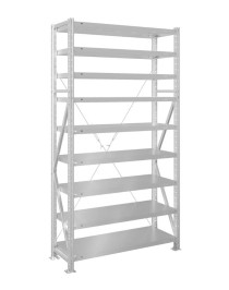 Стеллаж MS U 3000x700x600 9 полок (350 кг, металл)