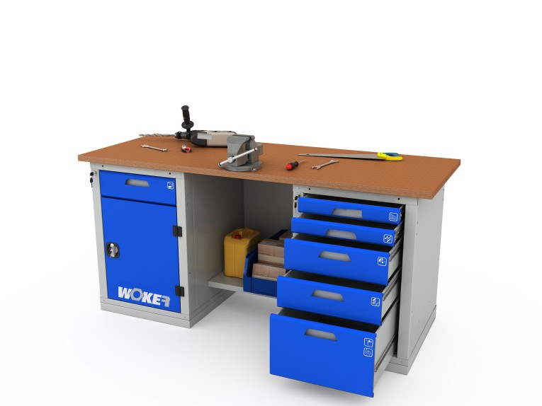 Верстак двухтумбовый WOKER PRO 2205.1800 купить в Москве