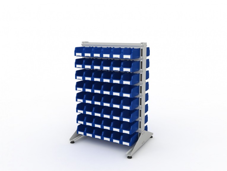 Стеллаж для пластиковых лотков SORTEX двухсторонний 1500x1000x800.02 купить в Москве Стеллаж для пластиковых лотков SORTEX двухсторонний 1500x1000x800.02 купить в Москве