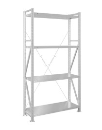 Стеллаж MS U 2000x1200x600 4 полки (400 кг, металл) Стеллаж MS U 2000x1200x600 4 полки (400 кг, металл)