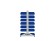 Стеллаж для пластиковых лотков SORTEX двухсторонний 1500x1000x800.03 купить в Москве