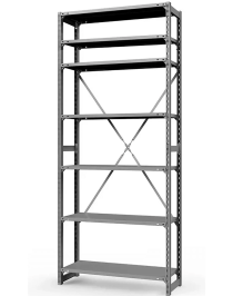 Стеллаж ТСУ 3500x1200x400 7 полок (150 кг, металл)