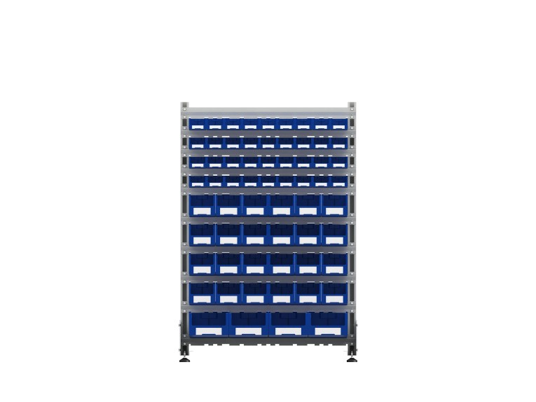 Стеллаж для пластиковых лотков SORTEX двухсторонний 1500x1000x800.05 купить в Москве Стеллаж для пластиковых лотков SORTEX двухсторонний 1500x1000x800.05 купить в Москве