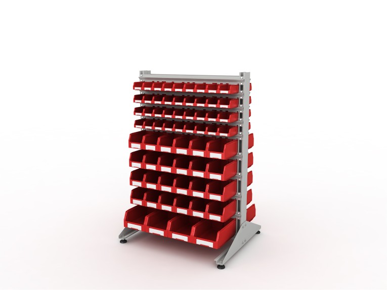 Стеллаж для пластиковых лотков SORTEX двухсторонний 1500x1000x800.05 купить в Москве Стеллаж для пластиковых лотков SORTEX двухсторонний 1500x1000x800.05 купить в Москве