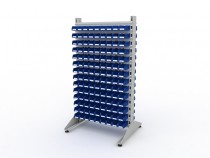 Стеллаж для пластиковых лотков SORTEX двухсторонний 1800x1000x800.01 Стеллаж для пластиковых лотков SORTEX двухсторонний 1800x1000x800.01