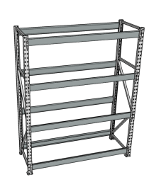 Стеллаж грузовой СГР 3000x2100x1000 4 полки (без настила)