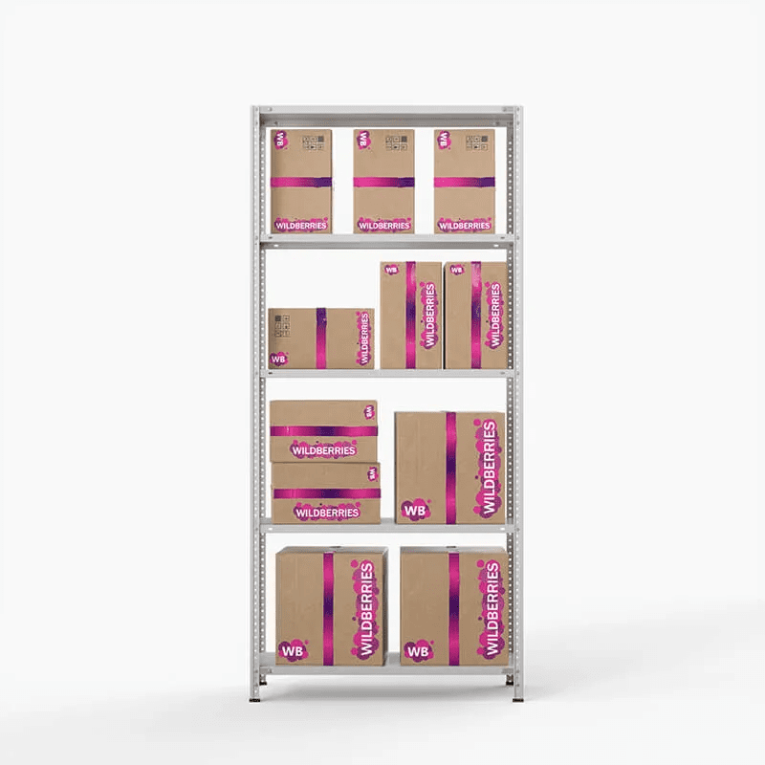 Стеллаж ПВЗ Wildberries 2000х1000х400 5 полок купить в Москве