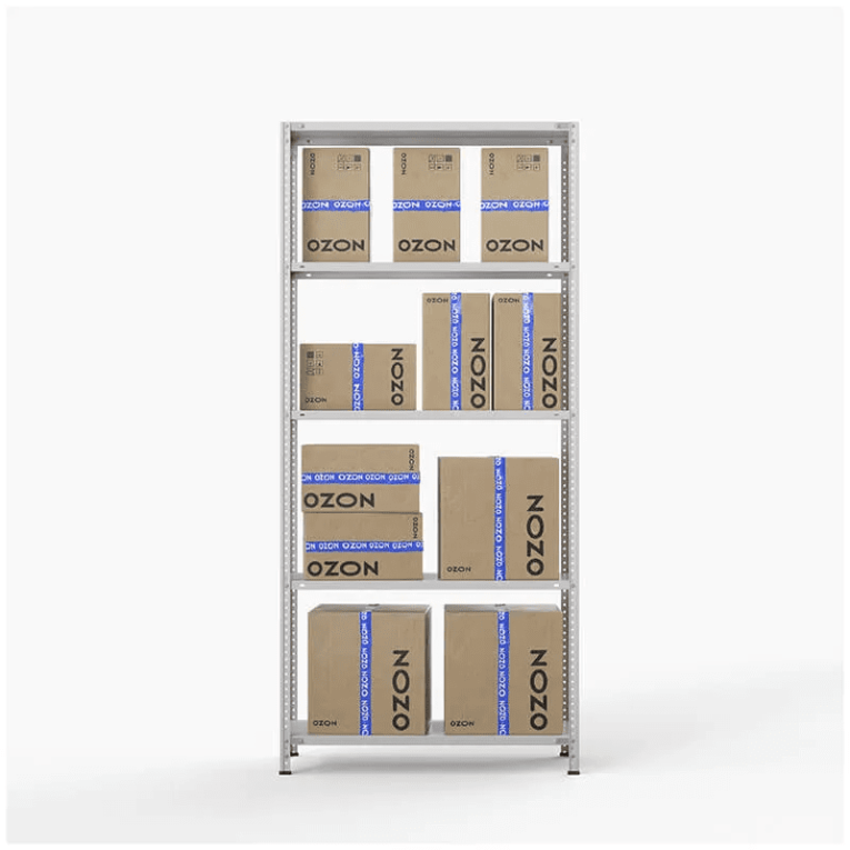 Стеллаж ПВЗ Озон 2000х1000х400 5 полок купить в Москве