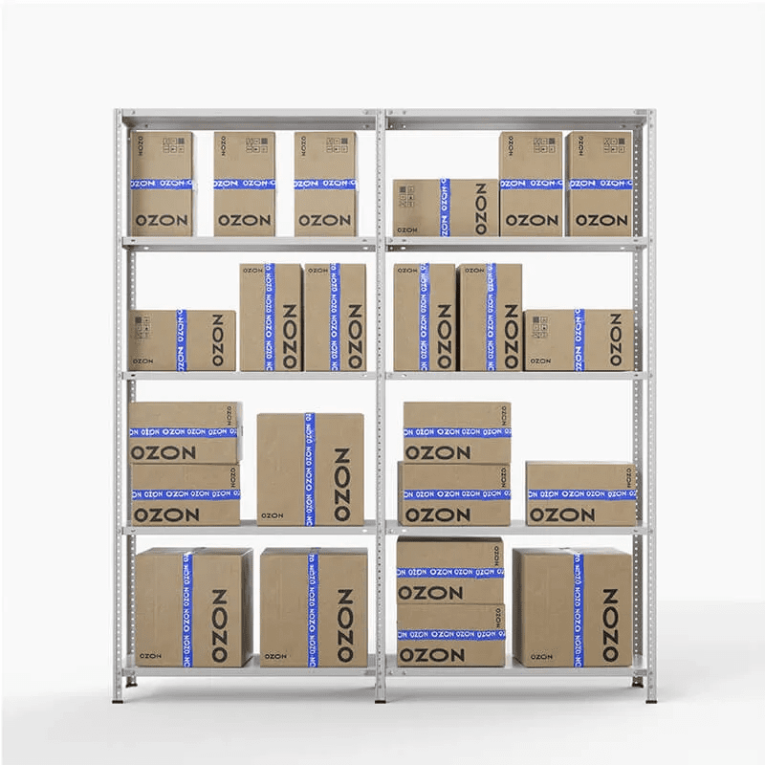 Стеллаж ПВЗ Озон 2000х2000х400 5 полок купить в Москве