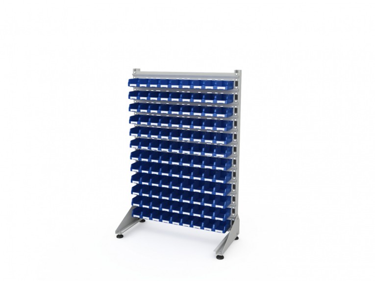 Стеллаж для пластиковых лотков SORTEX односторонний 1500x1000x450.01 купить в Москве Стеллаж для пластиковых лотков SORTEX односторонний 1500x1000x450.01 купить в Москве