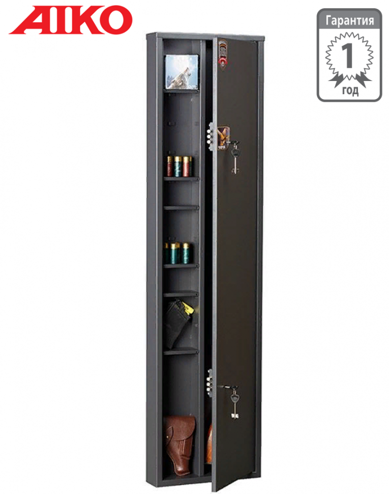 Узкий сейф для оружия Aiko Чирок 1409 (глубина 9 см) купить в Москве Узкий сейф для оружия Aiko Чирок 1409 (глубина 9 см) купить в Москве