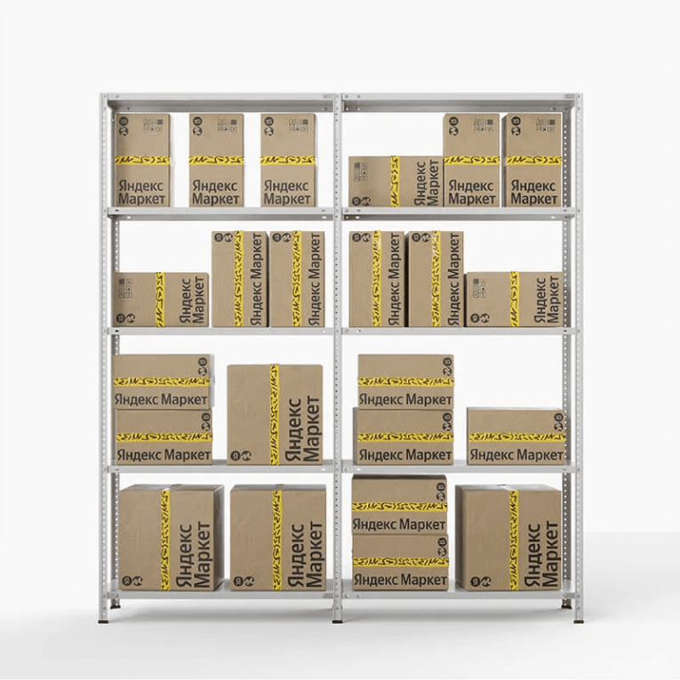 Стеллаж ПВЗ Яндекс Маркет 2000х2000х400 5 полок купить в Москве
