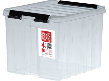 Контейнер Rox Box Original 4 (210х170х175 мм с крышкой и клипсами прозрачный) купить в Москве