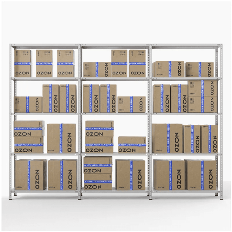 Стеллаж ПВЗ Озон 2000х3000х400 5 полок купить в Москве