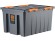 Контейнер особопрочный Rox Box PRO 120 (740х565х400 мм с крышкой и клипсами, на роликах, антрацит) купить в Москве