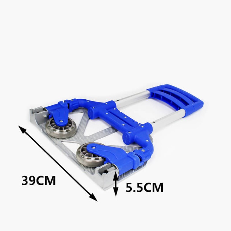 Тележка грузовая двухколесная складная PT-70 г/п 70 кг, колеса полиуретан 100 мм купить в Москве