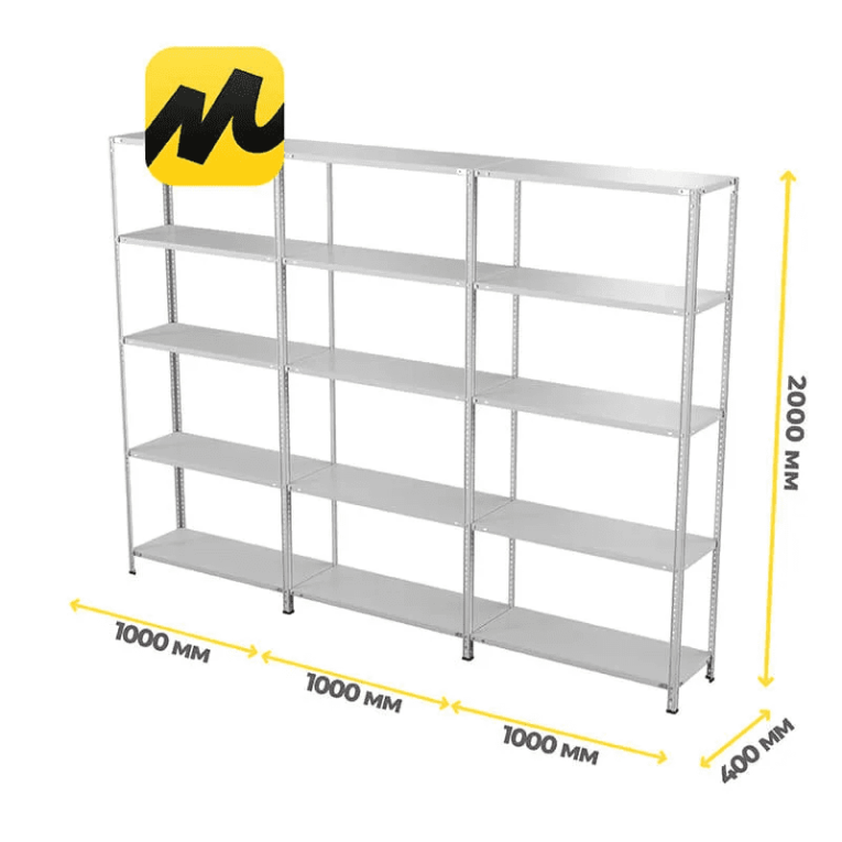 Стеллаж ПВЗ Яндекс Маркет 2000х3000х400 5 полок купить в Москве