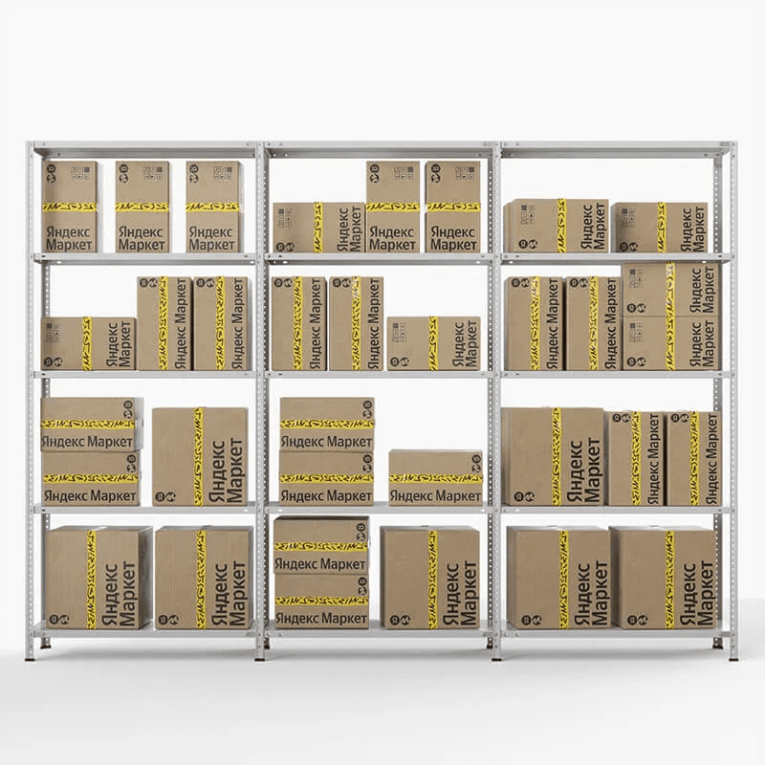 Стеллаж ПВЗ Яндекс Маркет 2000х3000х400 5 полок купить в Москве