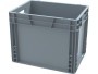 Ящик 400х300х320 сплошной, усиленное дно, цв. серый Ящик 400х300х320 сплошной, усиленное дно, цв. серый