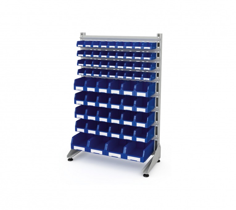 Стеллаж для пластиковых лотков SORTEX односторонний 1500x1000x450.05 купить в Москве Стеллаж для пластиковых лотков SORTEX односторонний 1500x1000x450.05 купить в Москве