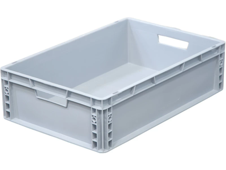 Ящик 600х400х170 сплошной, усиленное дно, цв. серый купить в Москве Ящик 600х400х170 сплошной, усиленное дно, цв. серый купить в Москве