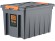 Контейнер особопрочный Rox Box PRO 70 (589х396х355 мм с крышкой и клипсами, на роликах, антрацит) купить в Москве