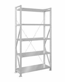 Стеллаж MS U 2500x1200x300 5 полок (180 кг, металл) Стеллаж MS U 2500x1200x300 5 полок (180 кг, металл)