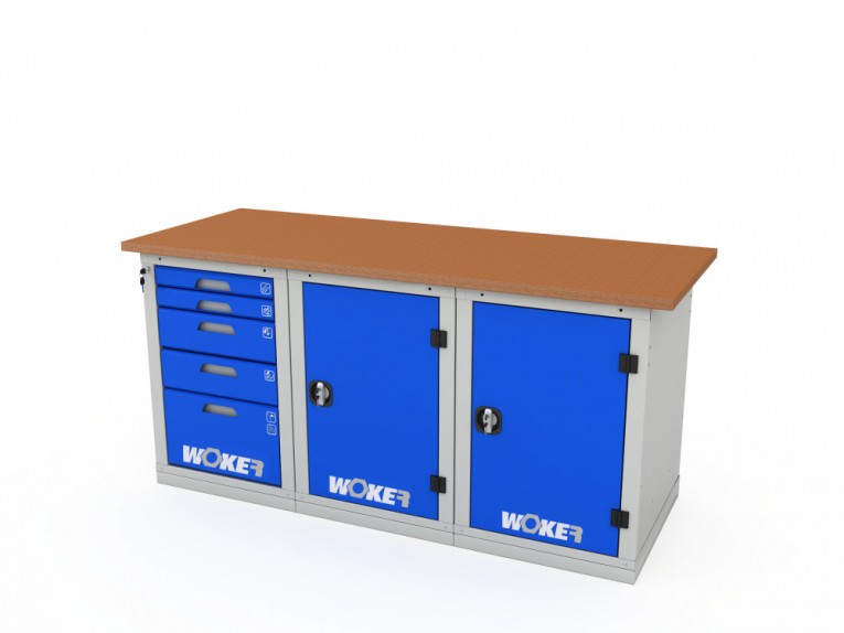 Верстак трехтумбовый WOKER PRO 3511.1800 купить в Москве