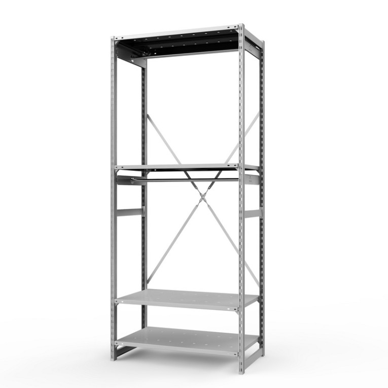 Стеллаж металлический ТСУ Универсал, 2500х1060х600 мм.Штанги: 2шт. Полки: металл усил. перф. 4 шт. купить в Москве